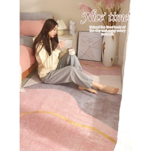 Lovely girl carpet bedroom full of room ins long plush living room coffee table mat bedside tatami mat