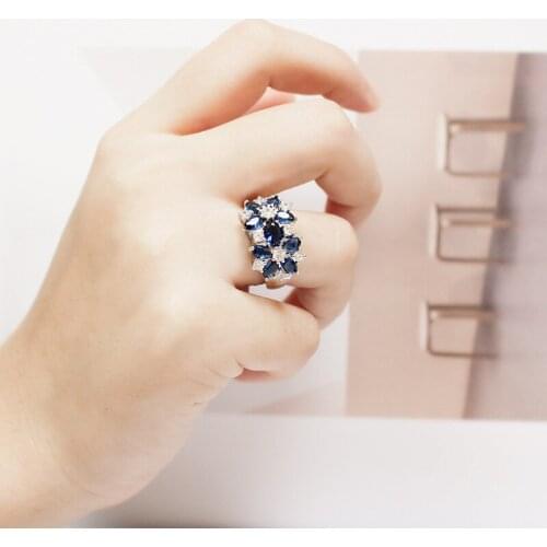 Luxury Brand Wedding Rings For Women Rings Fashion Girls Rings Couple Rings Engagement Rings Love Ring Promise Ring Flower Ring