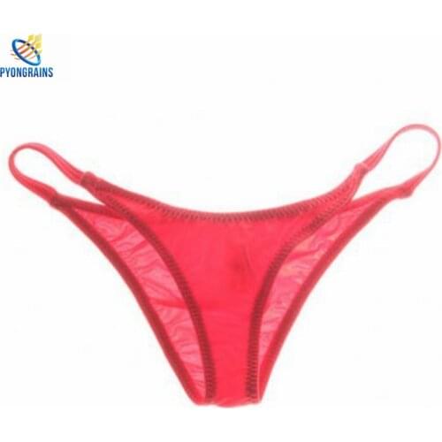 Bikini 2017 Mens Low-waist Briefs Nylon Breathable Sexy Gay Men Underwear U Convex Design Brave Men Hot Sale Fashion Underpants