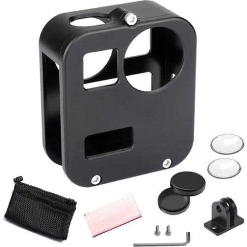 Housing Shell Cover CNC Sports Camera Aluminum Alloy Protective Cage for GoPro Max Parts