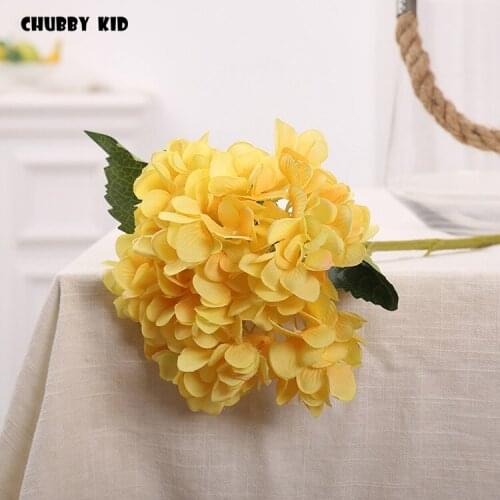 12pcs/lot ! wholesale nice artificial Hydrangea flowers wedding flower wedding decorative Hydrangeas silk flower fake Hortensia