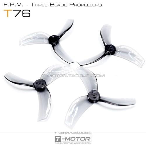 24pcs/12pairs T-MOTOR T76 3-blade 76mm propeller 3 inch CineWhoop Ducted match with F1507 without shaft RC FPV racing drone