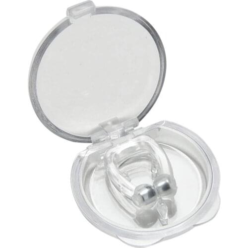 4pcs Silicone Snoring Stopper Anti Snore Magnet Nose Clip Tasteless Harmlessness Health Wearing Comfort Sleeping Aids with Box