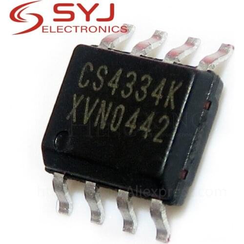 5pcs/lot CS4334-KSZ SOP8 CS4334 4334KSZ CS4334KSZ Audio digital to converter IC Stereo 24-Bit DAC 96kHzNew In Stock