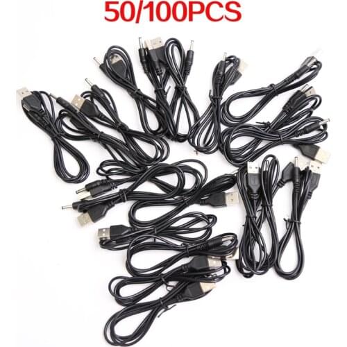 50/100PCS 1.2m Long 3.5mm USB Cable/wire for Promotion Connect Physiotherapy Machine tens ems slimming therapy Massager