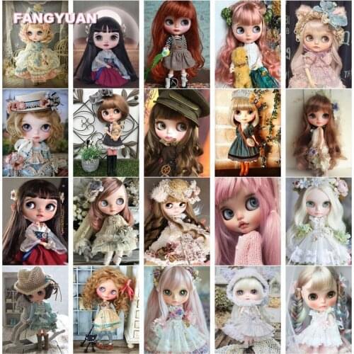 Diy 5D Diamond Painting Cartoon Big Eyes Doll Full Round Square Drill Diamond Embroidery Home Decoration Handcraft Handmade Gift