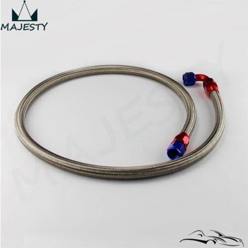 AN10 STEEL/NYLON BRAIDED 1.4M / 4.5 feet OIL LINE with adapter for oil cooler