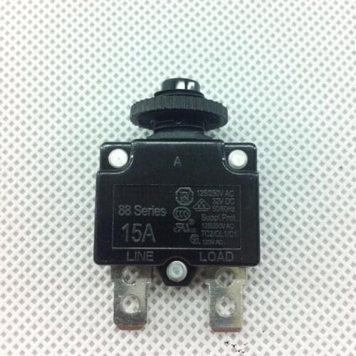 Free Shipping 15A 125VAC 250VAC 32VDC circuit breaker 88 series residual Current earth leakage