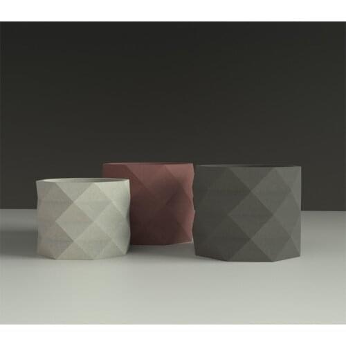 Cement flowerpot silicone mold concrete pen container receives the basin molds Garden pot mould for home decoration Tool moulds