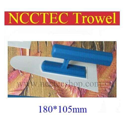 [round head] plastic trowel FREE shipping | 180*105mm Art paint batch knife diatom mud plastering trowel wall spatula tool