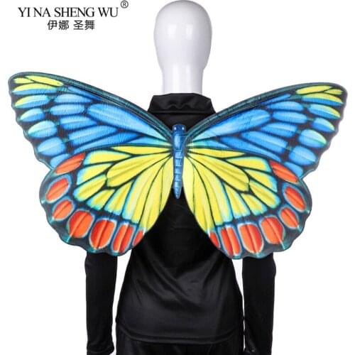 Adult Butterfly Wings Adult Halloween Cosplay Fairy Dress Up Stage Non Woven fabric Wings Costume Party Carnival Accessories