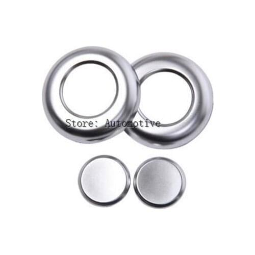 Matte ABS Chrome Headpillar Button Cover Trim For BMW 3 Series F30 316 318 320 2013-2017 Car Accessories