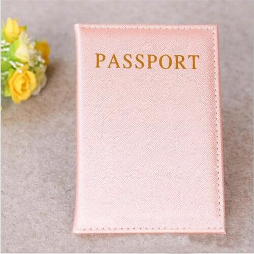Fashion Travel Passport Cover Women Pu Leather Pink Holder Passport Lovely Girl Passport Case Travel Covers for Passports