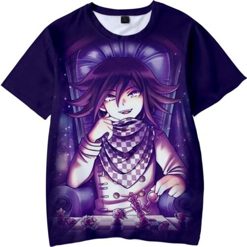 2021 New Danganronpa V3: Minna No Koroshiai Shingakki Kokichi Ouma 3D Print ChildrenT-shirt Boy/Girl Kids Short Sleeve T Shirt