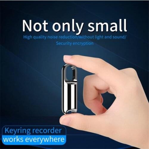 New Digital Voice Recorder Keychain MP3 Listening to Songs U Disk Smart English Voice Recorder 30