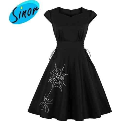 2019 Embroidery Trimmed Trimmed Skirt Round Collar Ancient Skirt 1986 Banquet Dress