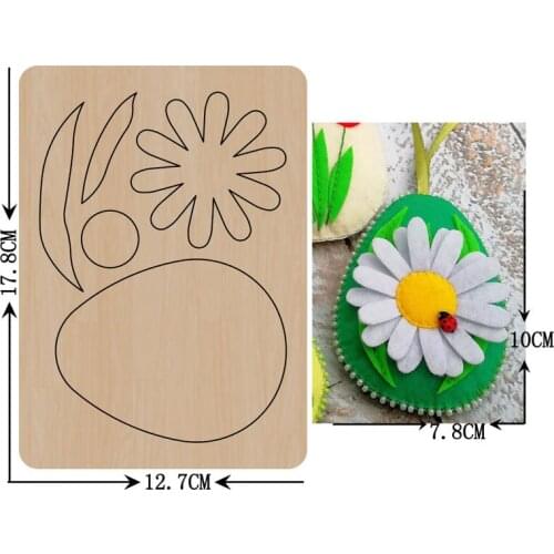 Flower & Leave Pendant Wooden Cutting Die Mold Wood Dies For DIY Leather Cloth Doll Fit Common Die Cutting Machines