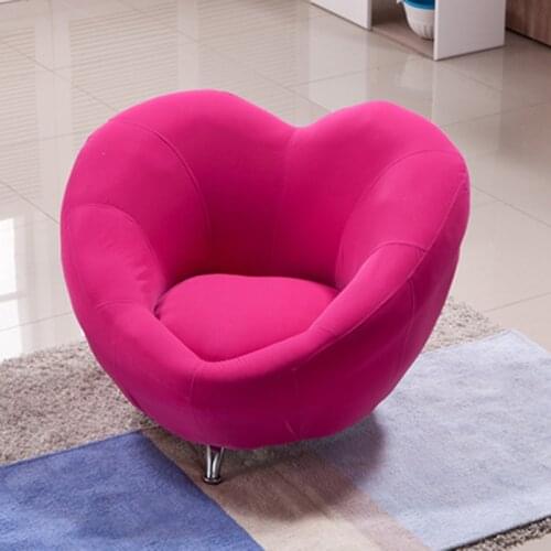 Simple and Modern Lazy Sofa Single Bedroom Cute Girl Small Sofa Girl Heart Love Sofa Balcony Sofa Furniture Living Room