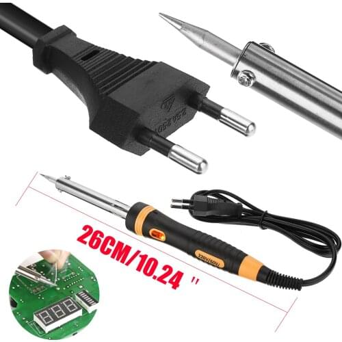 EU Plug 60W 220V Electric Soldering Iron High Quality Heating Tool Hot Iron Welding DIY For Solder Rework Station Repair Tool