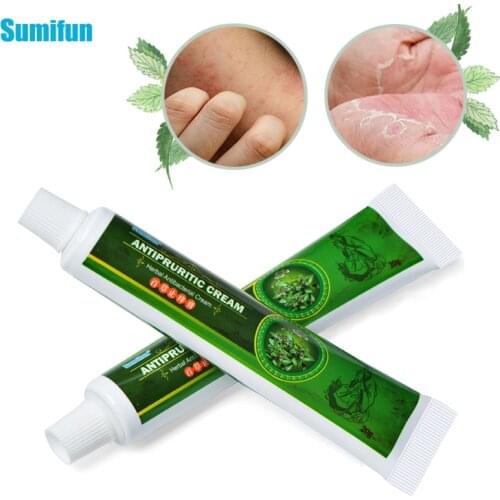 Sumifun 1Pcs Anti-itch Herbs Cream Psoriasis Dermatitis Pruritus Eczema Ointment 100% Chinese Traditional Herbal Medical Plaster