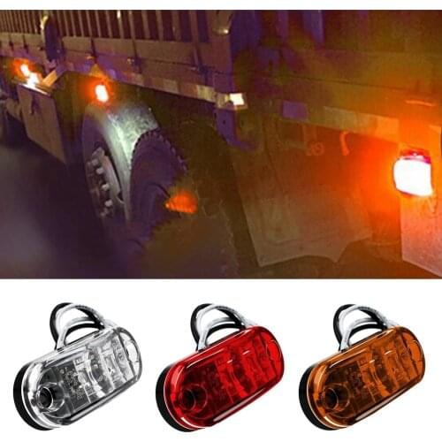 Led Side Marker Lights Warning Lights LEDs Diode Light Trailer Truck Orange White Red LED Side Marker Lamp For Car Accessories