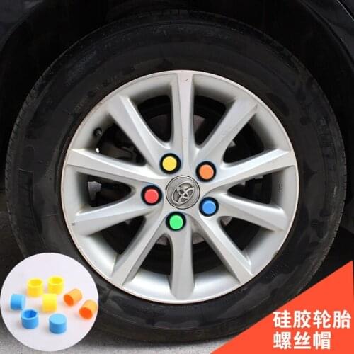Auto wheel screw protection cover silicone dust-proof anti-rust car exterior supplies 19