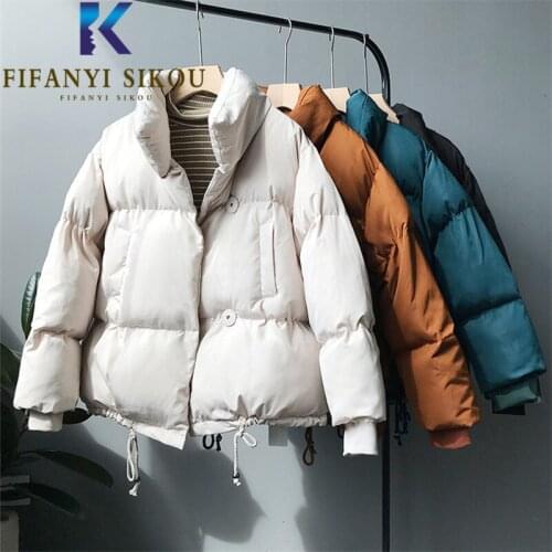 2020 New Winter Jacket Women Short Warm Parkas Down Jackets Loose Casual Cotton Padded Lady High quality Fashion Winter Coat
