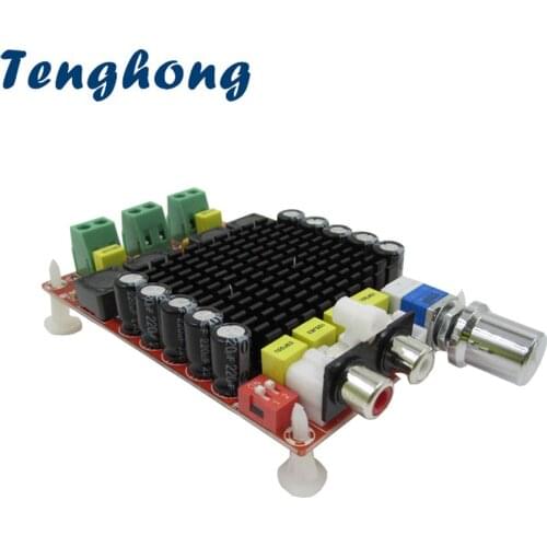 Tenghong 1PCS TDA7498 Class-D High Power Digital Amplifier Board 100W+100w Amplifiers Amplificador Audio DC 12V 24V DIY