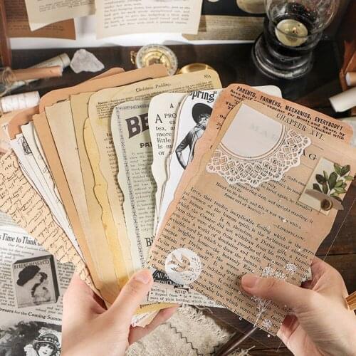 DIY 25 Sheets Scrapbooking Stick Label Journal Decorative Stickers Book Diary Stationery Album Vintage Study Stickers