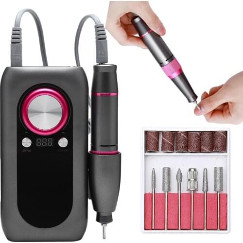 30000RPM Portable Electric Nail Drill Pen Machine Manicure Machine Milling Cutter For Apparatus Pedicure Head Gel Nail Art Tool