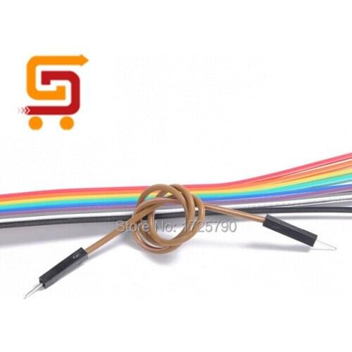 Higher Quality 40pcs 20cm 2.54mm 1p-1p Pin Male to Jumper Wire For Breadboard Shield