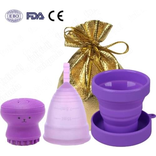 5pcs Vaginal Menstrual Cup Feminine Hygiene Menstrual Cup 100% Medical Grade Silicone Reusable Women Cup Support Drop Shipping