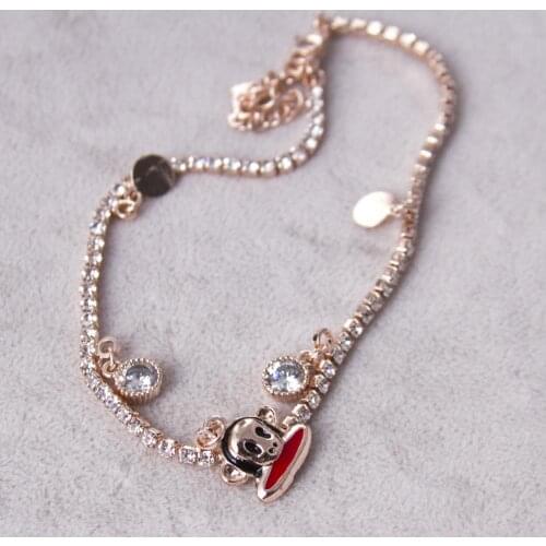 Ribbon Rhinestone Bracelet