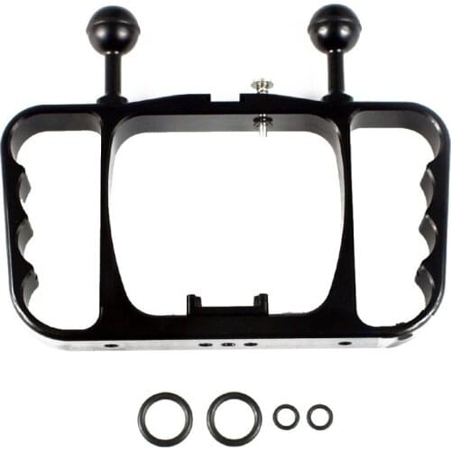 CNC Aluminum Diving Dive Camera Bracket camera Handle bracket for GOPRO HERO3/4/5/6/7 SJCAM