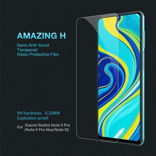 For Xiaomi Redmi Note 9 Pro Note 9 Pro max Tempered Glass NILLKIN Tempered Glass Amazing H Tempered Glass Screen Protector