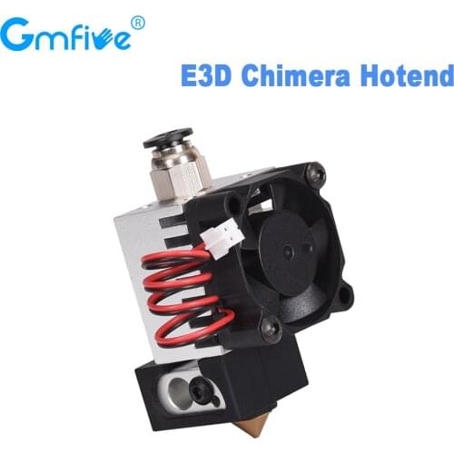 GmFive E3D Chimera Hotend 12/24V J-head Bowden Extruder Kits MK8 Nozzle Chimera PIPE for 3D Printer Parts E3D Hotend Upgrade