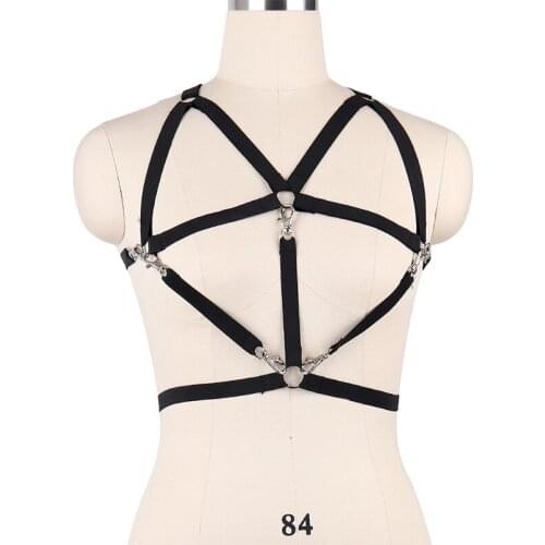 HANAERNES Sexy Costumes Garter Belt Women Punk Clothes Harajuku Party Favor Punk Clothes Women Polyester Harness Corset
