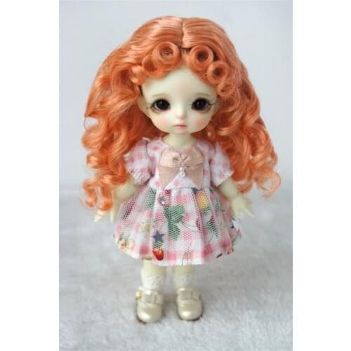 JD276 1/8 1/6 YOSD Pretty BJD Synthetic Mohair Wigs Fashion Princess Long Curly Doll Hair Size 5-6inch 6-7inch Doll Accessories
