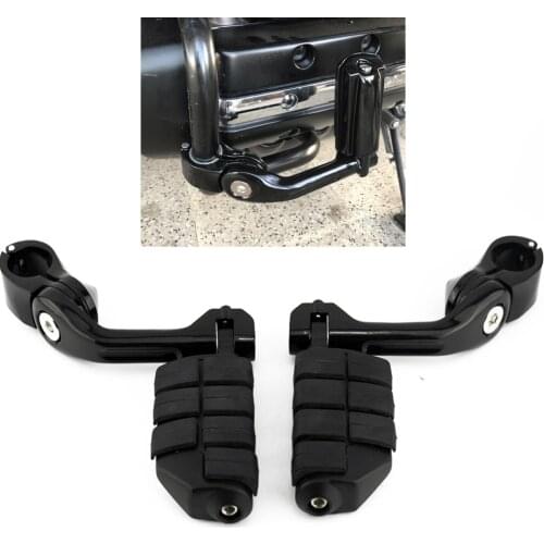 Motorcycle Highway Pegs for Harley Electra Glide Road King Street Glide 1.25" Engine Guard Foot Pegs Footrest Mount Clamp Kit