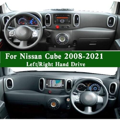 Car Dashboard Dashmat Pad for Nissan Cube Z12 15G Nissan Nv 2500 RV 2008-2021 Non-slip Sun Shade Cover Dash Mat Left Right Drive