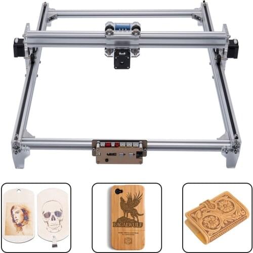 15W CNC Laser Engraving Machine Work Area Wood Router Machine with Offline Controller 50cmx40cm Laser Engraver Laser Cutter