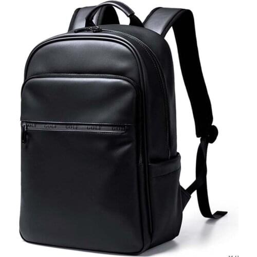 LeTrend Multifunction High-quality PU Leather Men Laptop Backpacks For Bussiness Mochila Leisure Travel BackpackFishon New