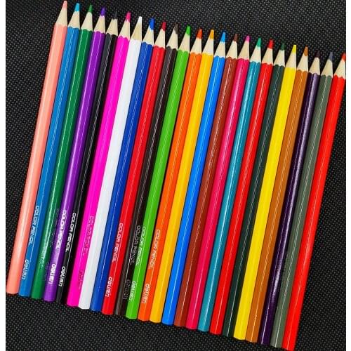 Marco 24 NEW Soft Trendy Pastel Colors Pencils Andstal Non-toxic Color Pencil lapis de cor Colored Pencils for School kids