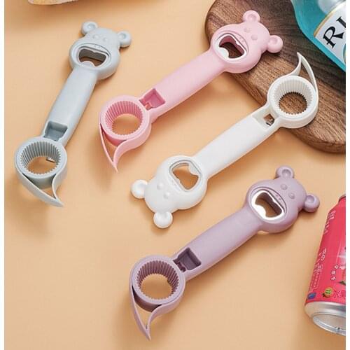 Multi-purpose Four-in-one Beer Beverage Fish Drinkable Rotary Bottle Opener Kitchen Tools