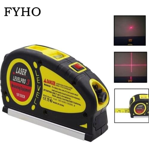 Multi-function laser level Surveying Instrument With 18F tape construction tools laser level laser line 620-680nm HY20