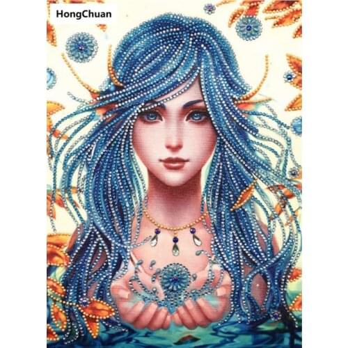 Cartoon girl new product diamond painting diy diamond inlaid handmade 5d diamond embroidery cross stitch kit homedecoration gift