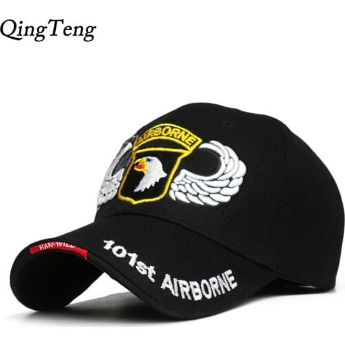 101st Airborne Division Mens Baseball Caps US Army Cap Snapback Hats AIR FOREC Sport Tactical Cap Dad Hat 5 Panel Bone