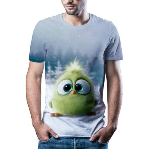 Mens 3D Printing Sports T-shirt Funny 3D Clown Elf Short Sleeve T-shirt Punk Clothes Harajuku Clothing 2021