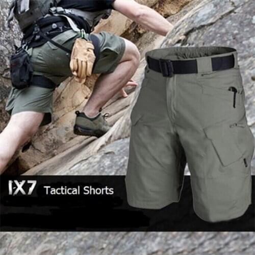 Mens Waterproof Wear-Resistant Outdoor Shorts Messenger Cargo Short Cotton Outdoor XIN-Shipping