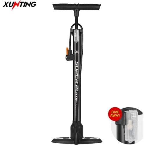 Xunting Bicycle Pump Portable Circulating Air Pump Inflator High Pressure Multifunctional Pump Small Household Pressure Gauge